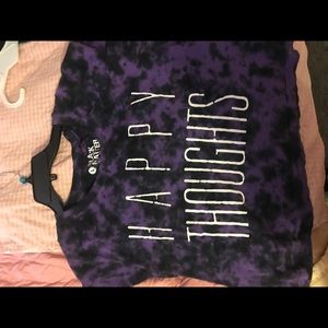 Happy thoughts T-shirt crop
